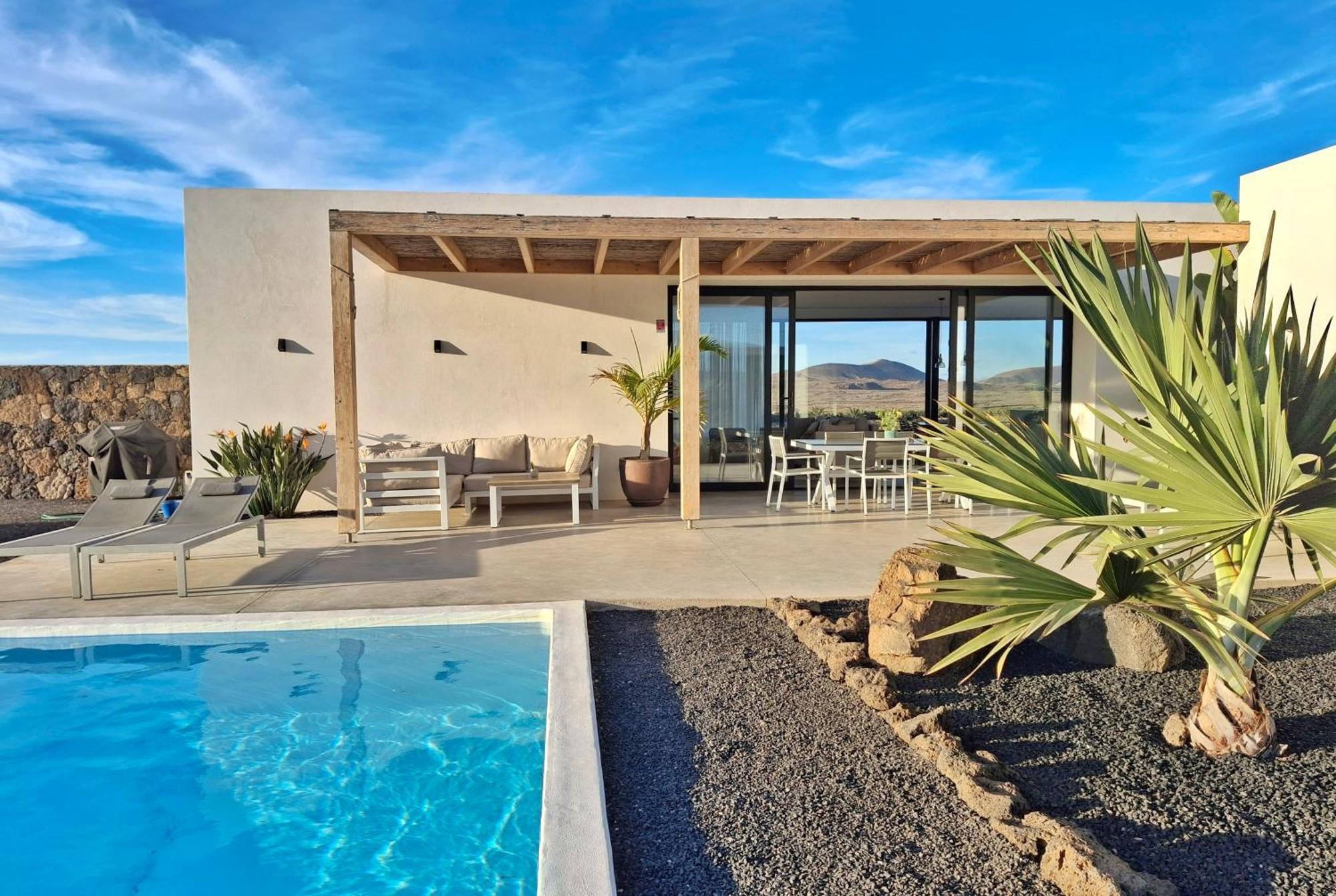 Villa Tabaiba En Lajares Con Piscina Exterior photo